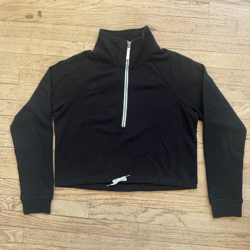 Vuori Women's Quarter Zip Pullover | Black Size S